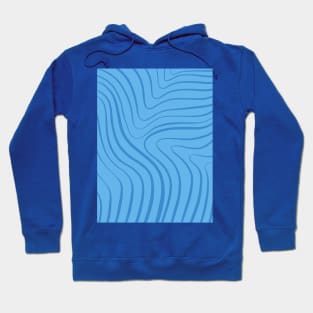 Beautiful Simple Aesthetic Light Baby Blue Lines Hoodie